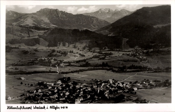 KP Wertach im Allgäu, piękna panorama gór, wysokogórskie uzdrowisko Wertach, Allgäu