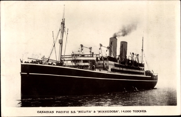 Ak Steamer SS Melita, Dampfschiff, CPS