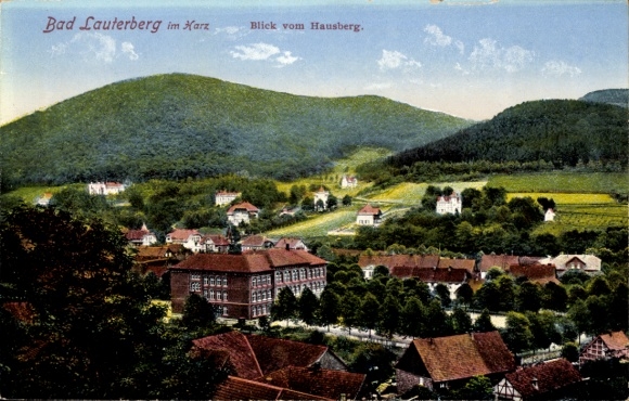 Ak Bad Lauterberg im Harz, uitzicht vanaf de Hausberg