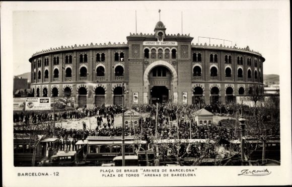 Ak Barcelona Katalonien Spanien, Plaza de Toros Arenas de Barcelona