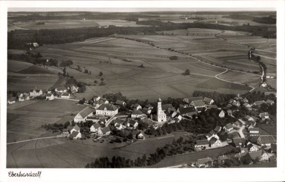 Ak Eberhardzell in Oberschwaben Württemberg, Luftaufnahme