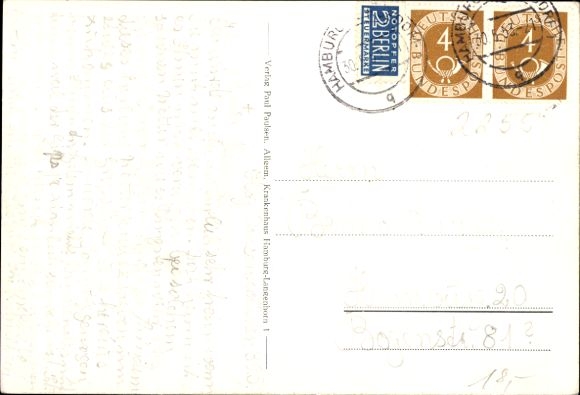 Postcard Langenhorn in Nordfriesland, General Hospital