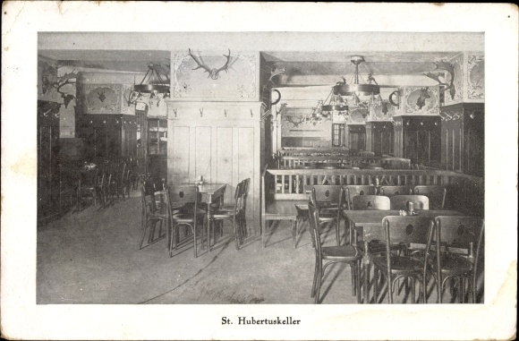 Ak Wien 6. Mariahilf, St. Hubertuskeller, Mariahilferstraße 49