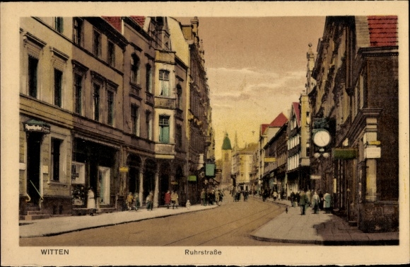 KP Witten w dzielnicy Ennepe Ruhr, apteka przy Ruhrstrasse, zegar