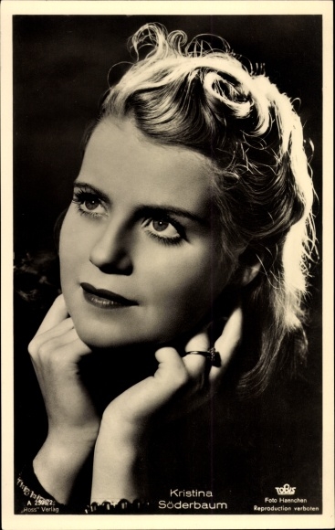 Postcard actress Kristina Söderbaum, portrait, Ross Verlag A 2598 2