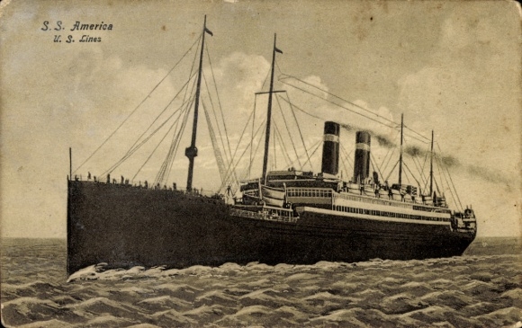 AK-stoomboot SS America, USL, Verenigde Staten