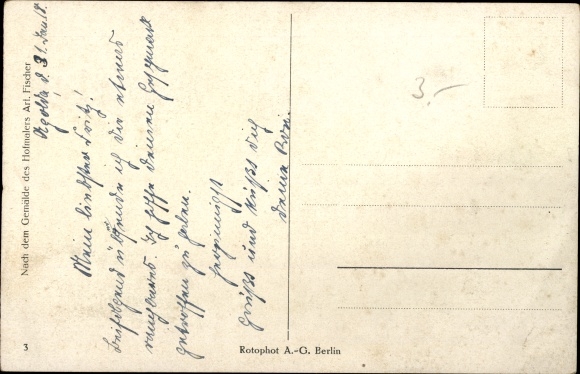 Artist Postcard Fischer, The people's thanks are certain, Empress Auguste Viktoria visits the hospital
