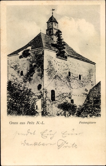 Ak Peitz in der Niederlausitz, vestingtoren