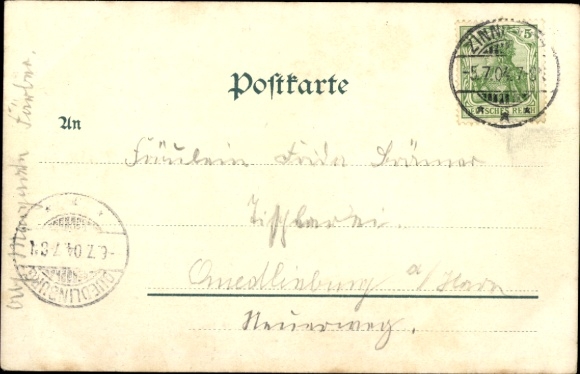 Postcard Ostseebad Zinnowitz on Usedom, beach life