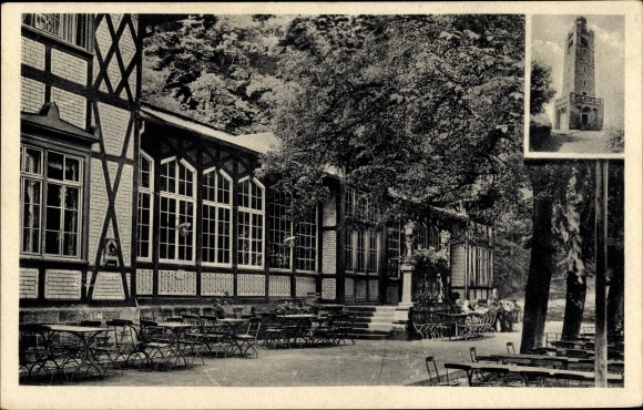 KP Eschwege an der Werra, restauracja Zur Leuchtbergshalle, wieża widokowa