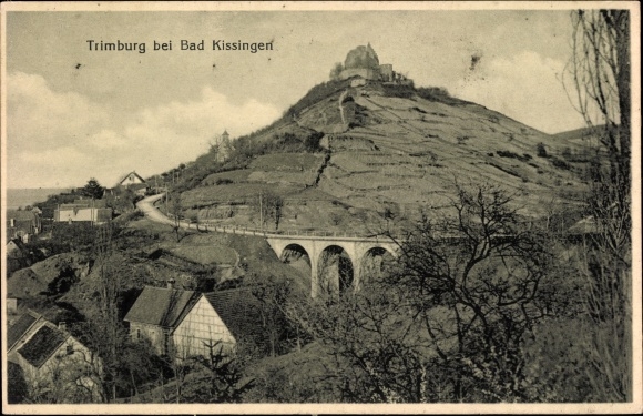 Postcard Trimberg Elfershausen in Unterfranken, Trimburg
