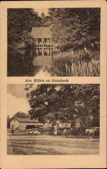 Ak Hamburg Mitte Billstedt Steinbek Steinbeck, Alte Mühle