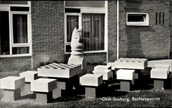 Postcard East Souburg Zeeland, Bachtenpoorte, Schach