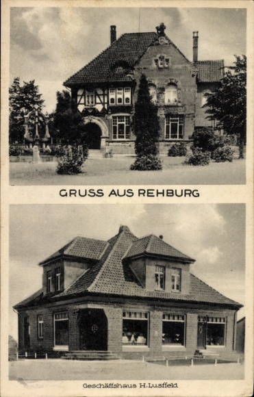 Postcard Bad Rehburg Lower Saxony, Villa, Commercial Building H. Lustfeld