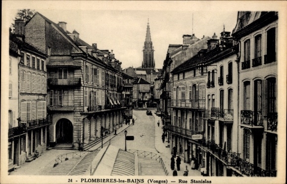 Ak Plombières les Bains Lothringen Vosges, Rue Stanislas