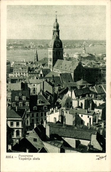 KP Riga Łotwa, panorama, łyżwy Visparejs, widok na miasto