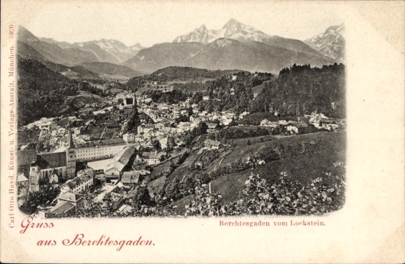 Ak Berchtesgaden Oberbayern, Gotzenalm, Berglandschaft,  Lockstein, nmotiv