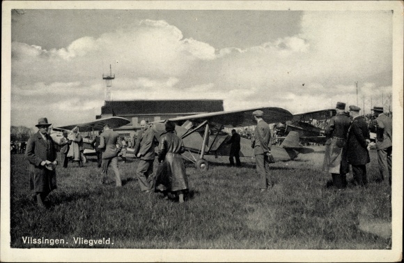 PC Vlissingen Zeeland Netherlands, lot at the airport, sport planes
