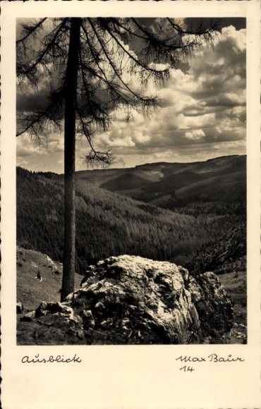 Ak Ausblick, Max Baur