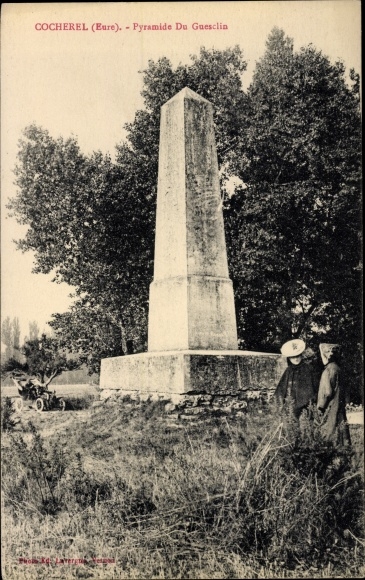 Postcard Cocherel Eure, Pyramid Du Guesclin