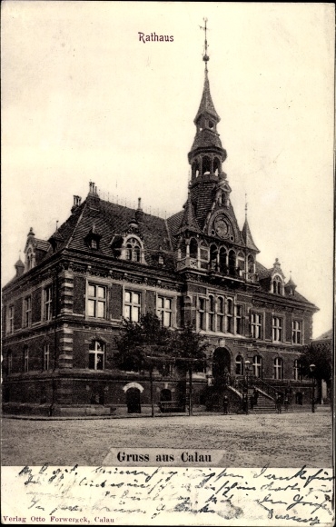 Ak Calau in Brandenburg, uitzicht vanaf het stadhuis