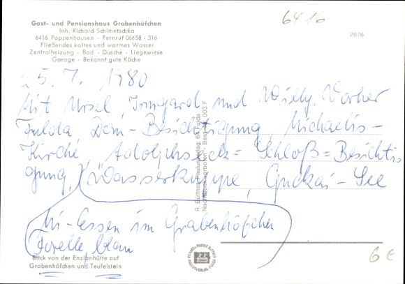 KP Poppenhausen na Wasserkuppe Rhön, Gasthaus Grabenhöfchen