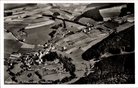 Ak Nordenau Schmallenberg im Sauerland, Fliegeraufnahme