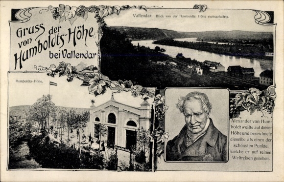 Postcard Vallendar am Rhein, Alexander von Humboldt, Humboldtshöhe