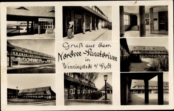PC Wenningstedt Braderup in North Friesland, partial views, sanatorium
