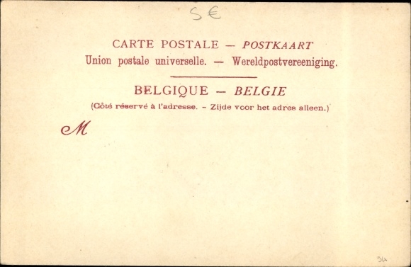 Postcard Furnes Veurne West Flanders, train station
