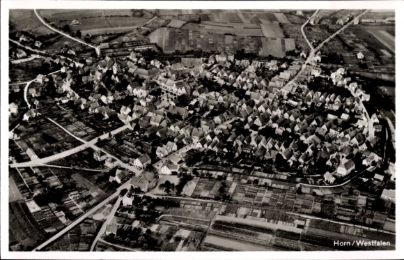 Postcard Horn (Lippstadt district) Erwitte in Westphalia, aerial photograph