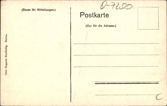 Coat of arms Postcard Borna in Saxony, secondary school, teacher