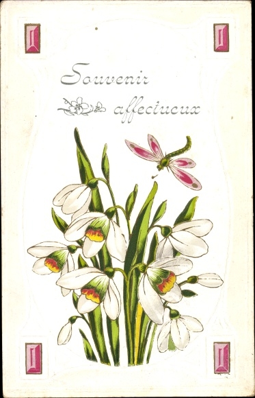 Embossed PC Lily of the Valley, Souvenir affectueux