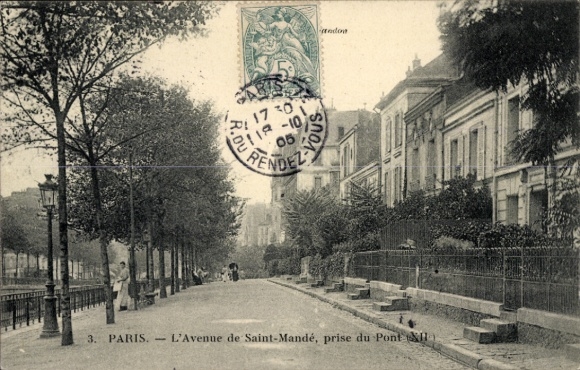 In Parijs, Avenue de Saint Mande