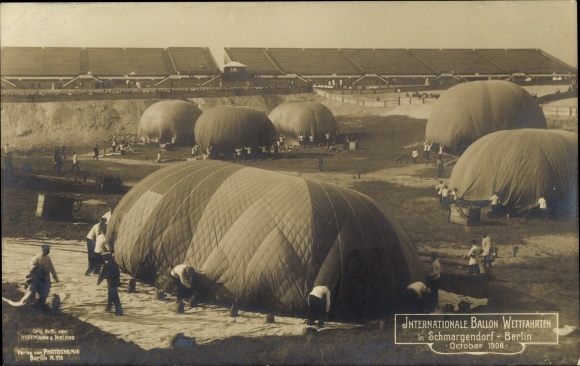 PC Berlin Wilmersdorf Schmargendorf, International Balloon Races October 1908