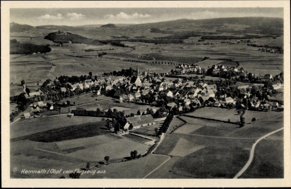 Postcard Kemnath in the Upper Palatinate, aerial photograph