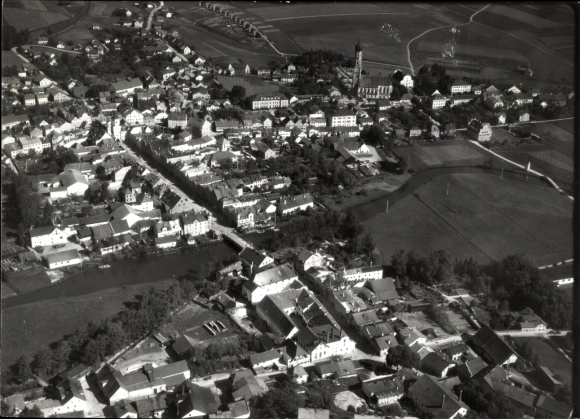 Photo Vilsbiburg in Lower Bavaria, aerial photograph