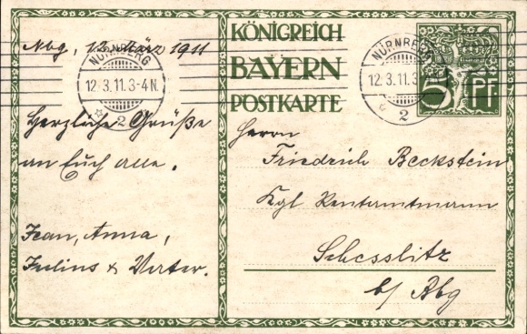 Postal stationery artist Postcard Diez, M., Prince Regent Luitpold of Bavaria, 1821 to 1911, carriage