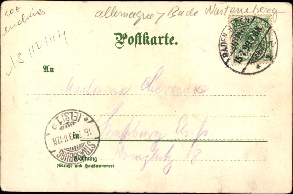Artist PC Pfaff, C., Baden Baden am Schwarzwald, general view