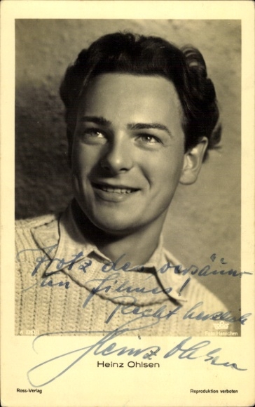 Ak Schauspieler Heinz Ohlsen, Portrait