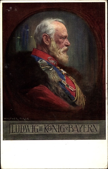 KP artysty Firle, Walther, król Ludwik III. Bawarii, portret