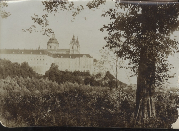 Original photo of Melk on the Danube, Lower Austria, Melk Abbey, around 1900