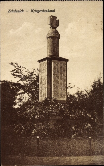 PC Zehdenick in the Mark, war memorial