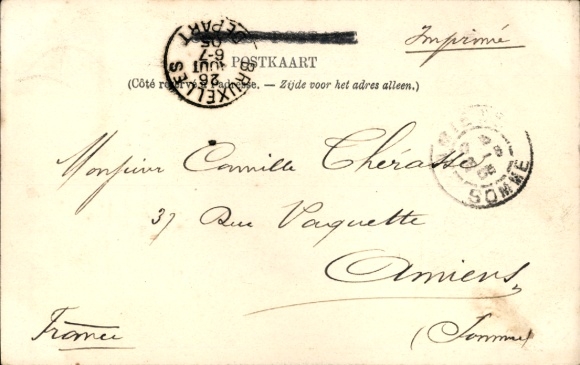 Postcard His Majesty the Belgian King Leopold II