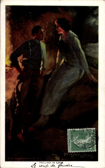 Künstler Ak Dewey, Alfred James, Falling in Love