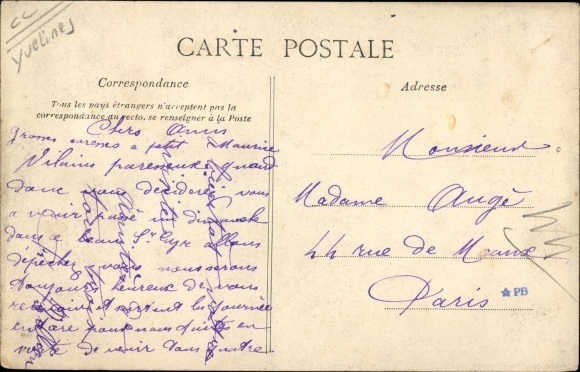 Letter Postcard Versailles Yvelines, Thumbnails