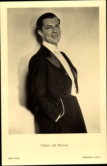 Postcard Actor Viktor de Kowa, Portrait, Ross