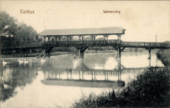 Ak Cottbus in der Niederlausitz, Wernersteg