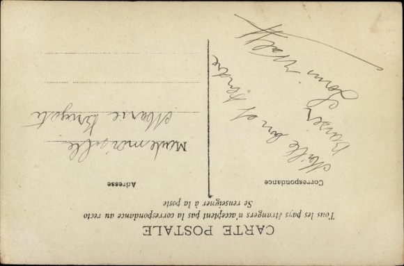 Postcard Vive le 6eme, French soldier in uniform with saber
