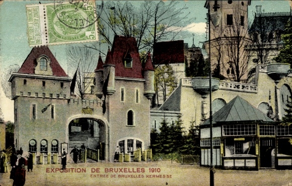 KP Bruxelles Bruksela, Ekspozycja, Wystawa Światowa 1910, Entrée de Bruxelles Kermesse